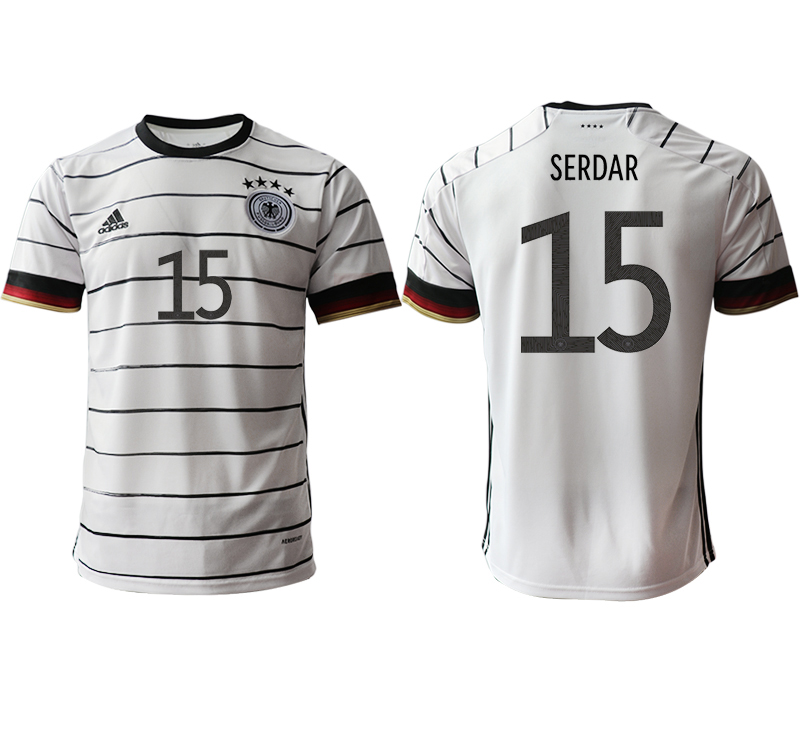 Men 2021 European Cup Germany home aaa version white #15 Soccer Jersey1->germany jersey->Soccer Country Jersey